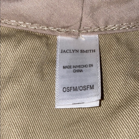 JACLYN SMITH Bucket hat tan wide brim beach sun summer size OSFA - Picture 6 of 9